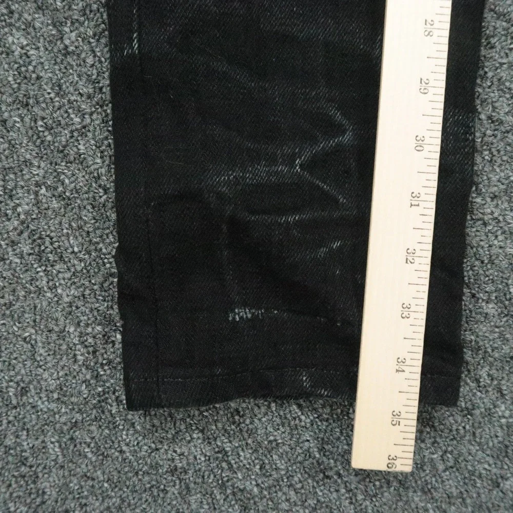 Naked Famous Denim Jeans Men 30x35 Black Super Guy Elephant 7 El Diablo Selvedge